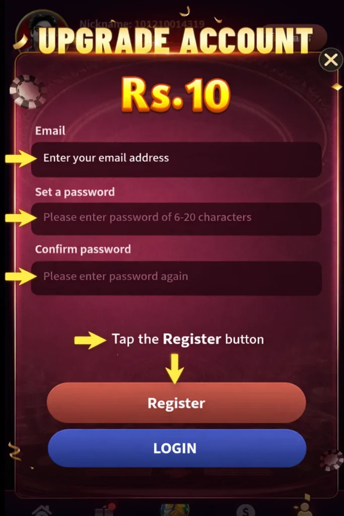 Royal X Casino Register & Login